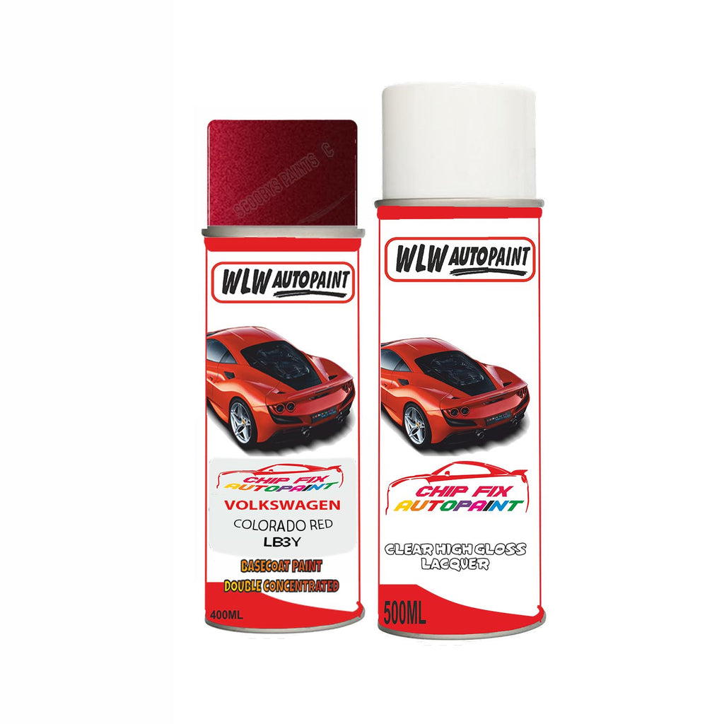 Rg Colorado Paint Code Volkswagen COLORADO RED Code LB3Y Aerosol Spray Paint Scratch/Repair ...