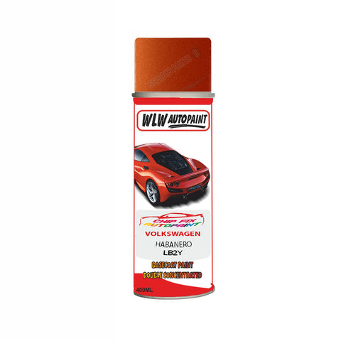 Paint For Vw Beetle Habanero Orange LB2Y 2014-2021 Orange Aerosol Spray Paint