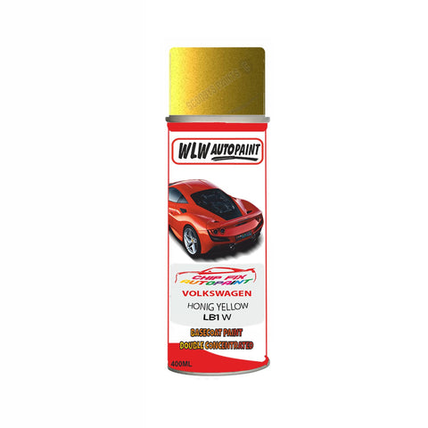 Paint For Vw Polo Honig Yellow LB1W 2016-2021 Yellow Aerosol Spray Paint