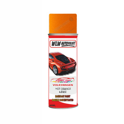 Paint For Vw Polo Hot Orange LD2Z 2009-2016 Orange Aerosol Spray Paint