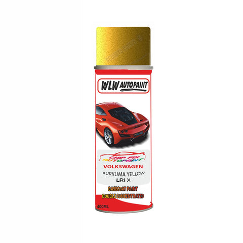 Paint For Vw T-Roc Cabrio Kurkuma Yellow LR1X 2016-2021 Yellow Aerosol Spray Paint