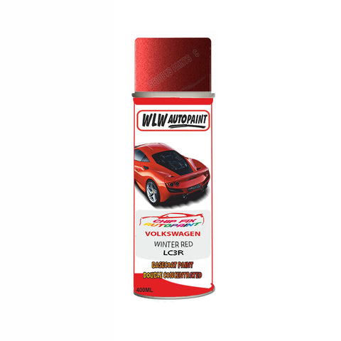 Paint For Vw Polo Winter Red LC3R 2004-2009 Red Aerosol Spray Paint