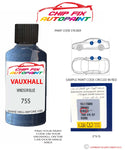 paint code location sticker Vauxhall Monterey Windsor Blue 755 1992-1996 Blue plate find code